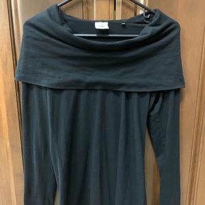 Cabi black off shoulder top
